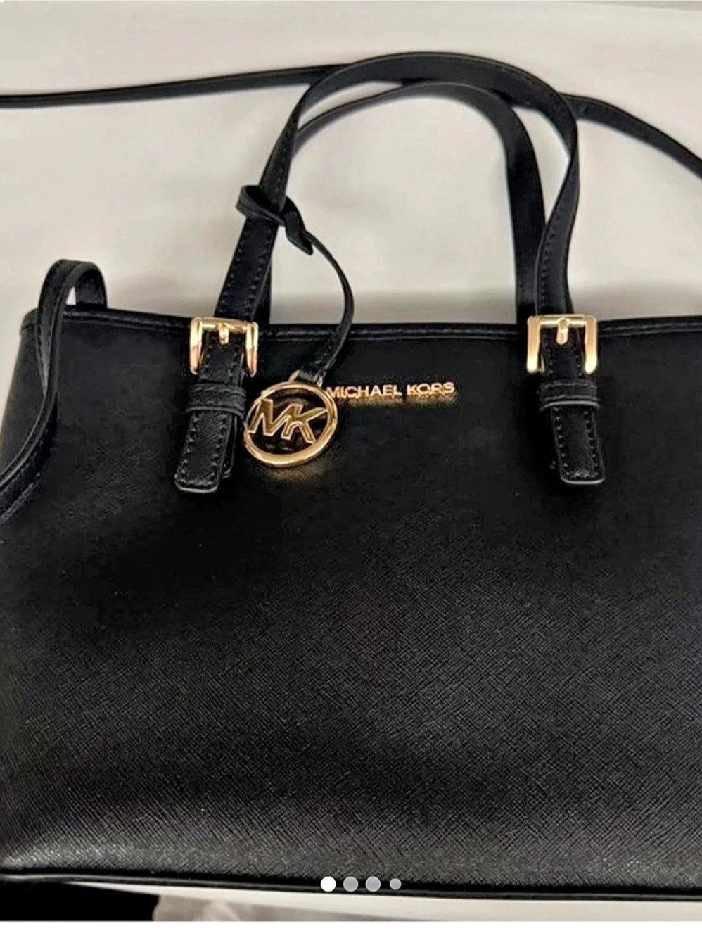 Michael Kors Jet Set Travel Large Top-Zip Tote Black Shoulder Bag